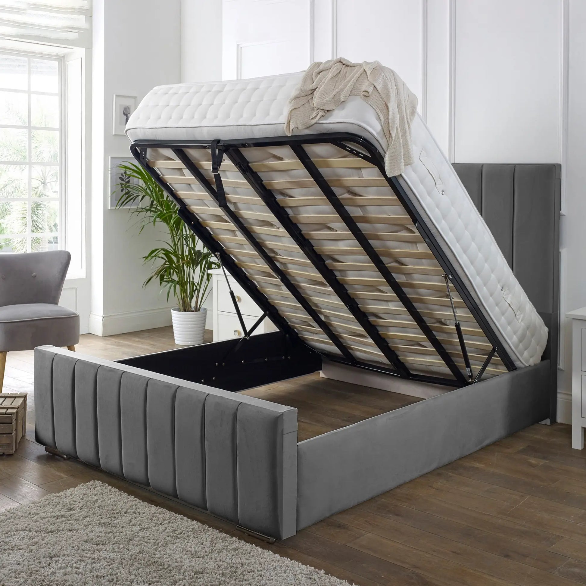 cheap-bedframe-with-storage-mattress-3ftsingle-4ftsmalldouble-4ft6double-5ftking-6ftsuperking-Upholstered-grey-cream-white-black