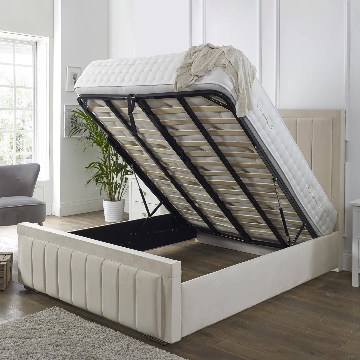 Cheap-panel-bed-frame-storage-_-mattress-3ftsingle-4ftSmallDouble-4ft6Double-5ftKing-6ftsuperking-upholstered-plush-grey-cream-white-blue