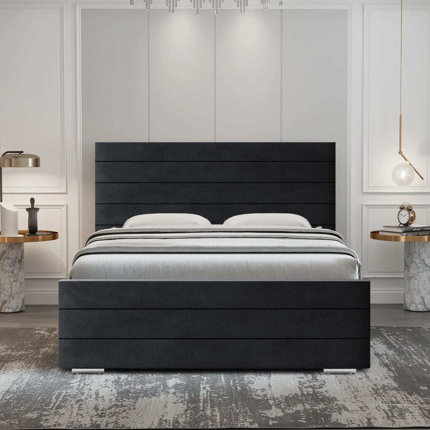 cheap-bedframe-storage-mattress-3ftsingle-4ftsmalldouble-4ft6double-5ftking-6ftsuperking-Upholstered-Grey-cream-black-white