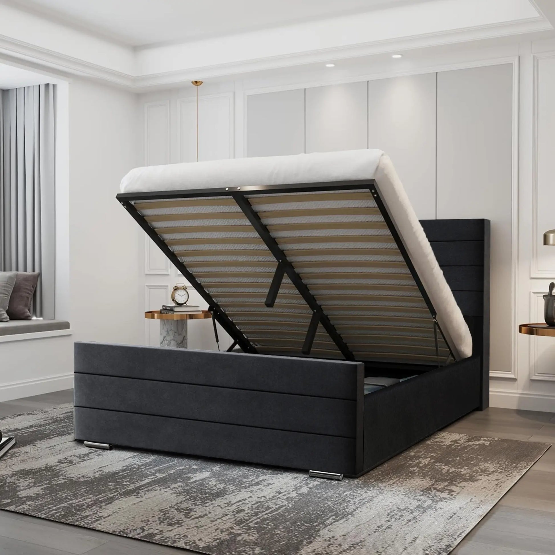 Upholstered-cheap-odin-bedframe-with-storage-mattress-3ftsingle-4ftsmalldouble-4ft6double-5ftking-6ftsuperking-Grey-white-cream-black