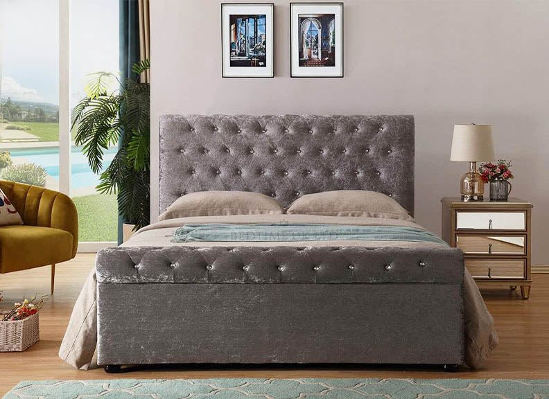 Elegant Swan Sleigh Bed