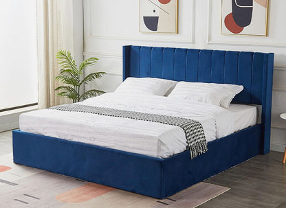 Premium Indigo Panel Bed